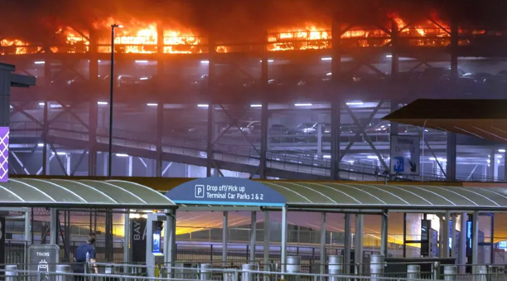Aeroportul Brașov. Zbor Wizz Air, anulat. Incendiu uriaș pe aeroportul Luton (Video) 1