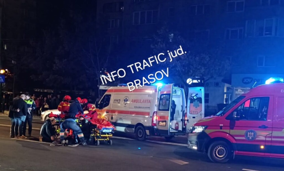 Accident grav în Brașov: două fete lovite pe trecerea de pietoni de un șofer de 78 de ani 2 Accident grav în Brașov: două fete lovite pe trecerea de pietoni de un șofer de 78 de ani 2