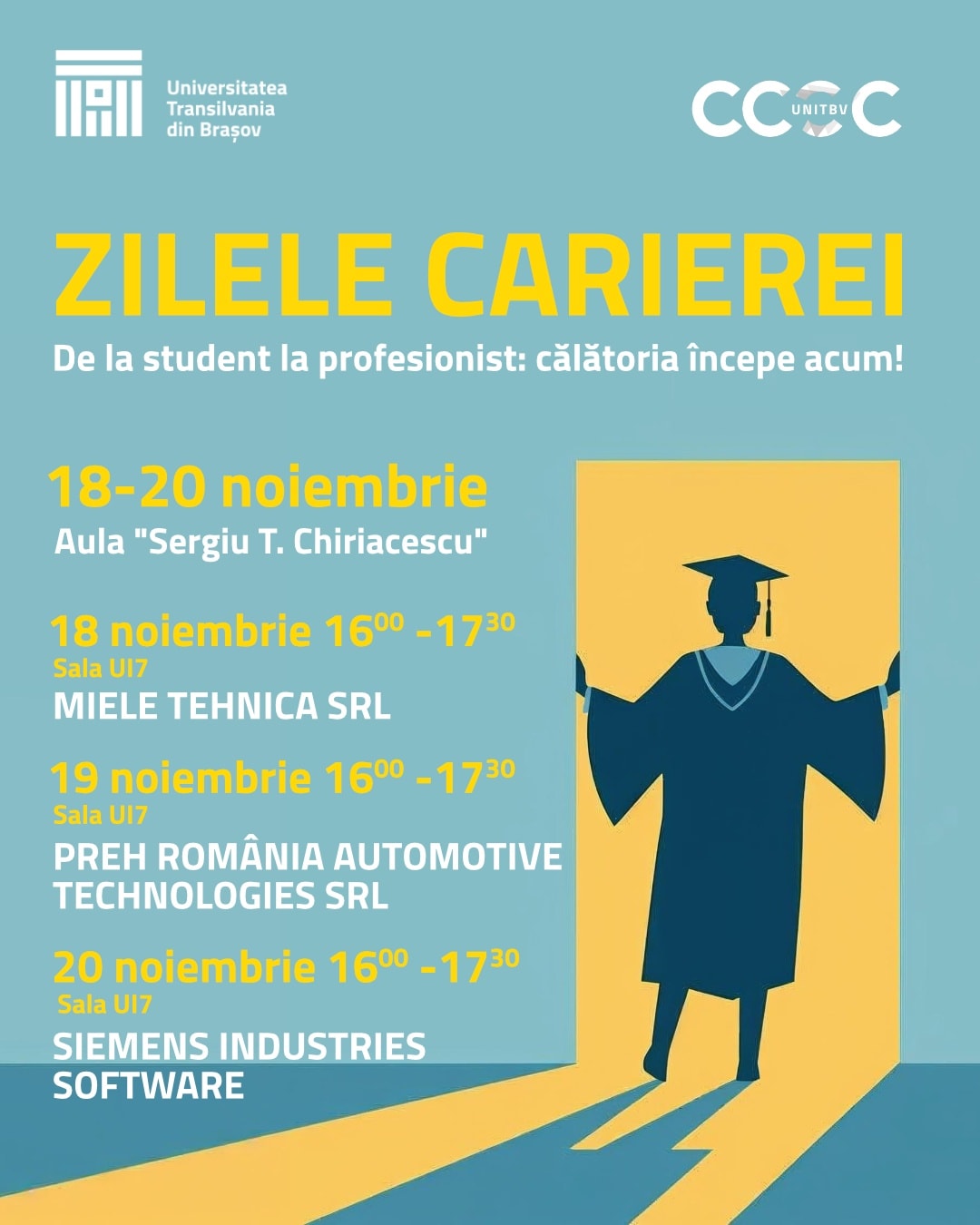 Zilele Carierei la Brașov: întâlniri directe cu giganții industriei și sfaturi aplicate, de astăzi până joi. 2 Zilele Carierei la Brașov: întâlniri directe cu giganții industriei și sfaturi aplicate, de astăzi până joi. 2