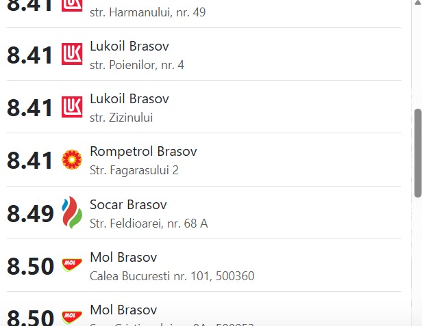 Brașov. Motorina a depășit pragul de 9 lei/litru. La cât a urcat benzina 8 Brașov. Motorina a depășit pragul de 9 lei/litru. La cât a urcat benzina 8