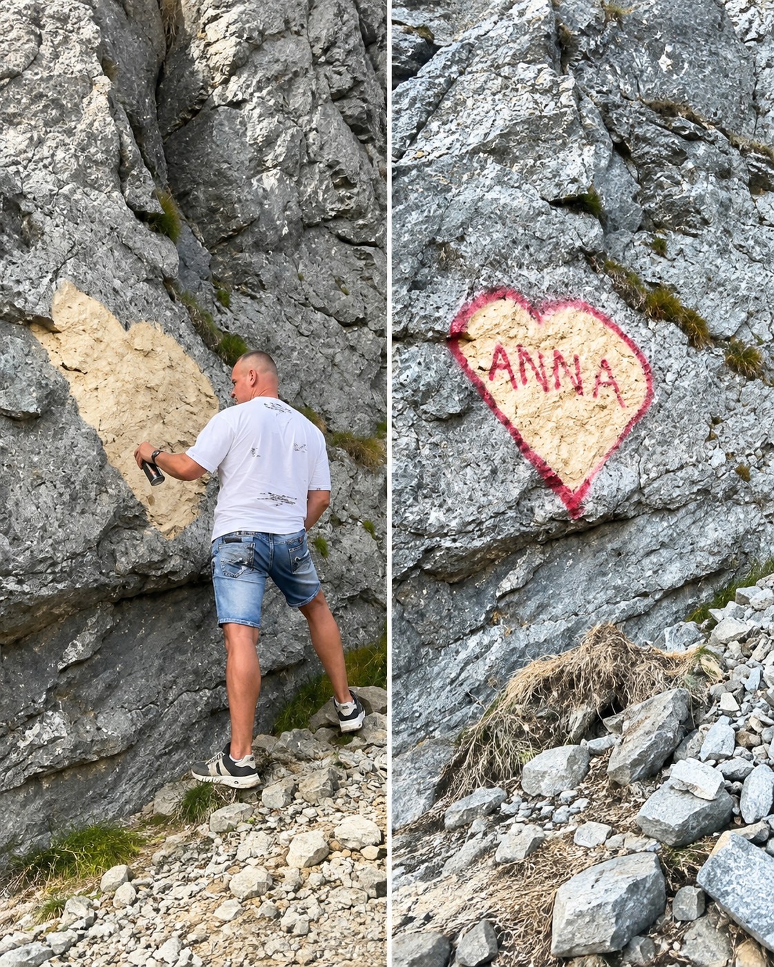(Video) Poliția îl caută pe bărbatul care a vandalizat Transfăgărășanul din „iubire”. Ce sancțiuni riscă. Replica bărbatului filmat în timp ce desena cu spray pe Transfăgărășan 1 (Video) Poliția îl caută pe bărbatul care a vandalizat Transfăgărășanul din „iubire”. Ce sancțiuni riscă. Replica bărbatului filmat în timp ce desena cu spray pe Transfăgărășan 1