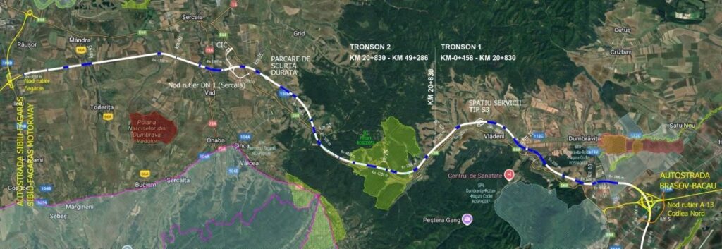 Autostrada Brașov–Făgăraș intră într-o etapă-cheie: 49,75 km, 52 de poduri și pasaje, investiție de 9,35 miliarde de lei 2 Autostrada Brașov–Făgăraș intră într-o etapă-cheie: 49,75 km, 52 de poduri și pasaje, investiție de 9,35 miliarde de lei 2