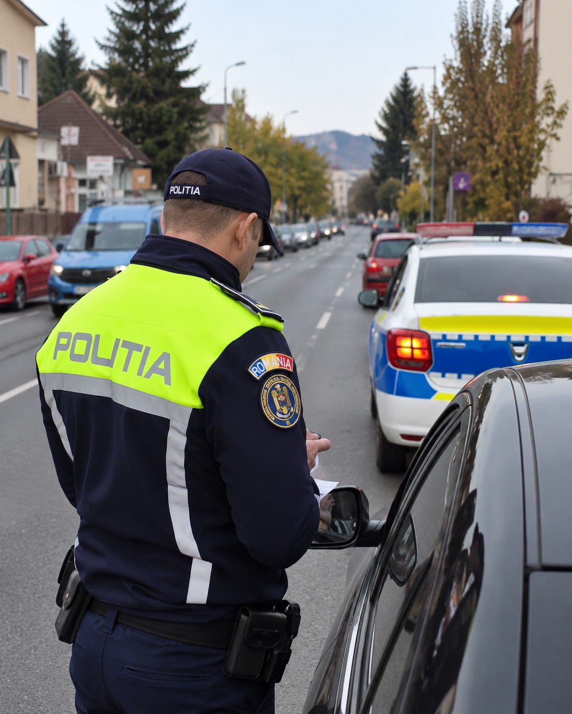 Razie în centrul Brașovului: 150 de persoane legitimate, aproape 50 de mașini verificate și amenzi de 10.000 de lei 1 Razie în centrul Brașovului: 150 de persoane legitimate, aproape 50 de mașini verificate și amenzi de 10.000 de lei 1