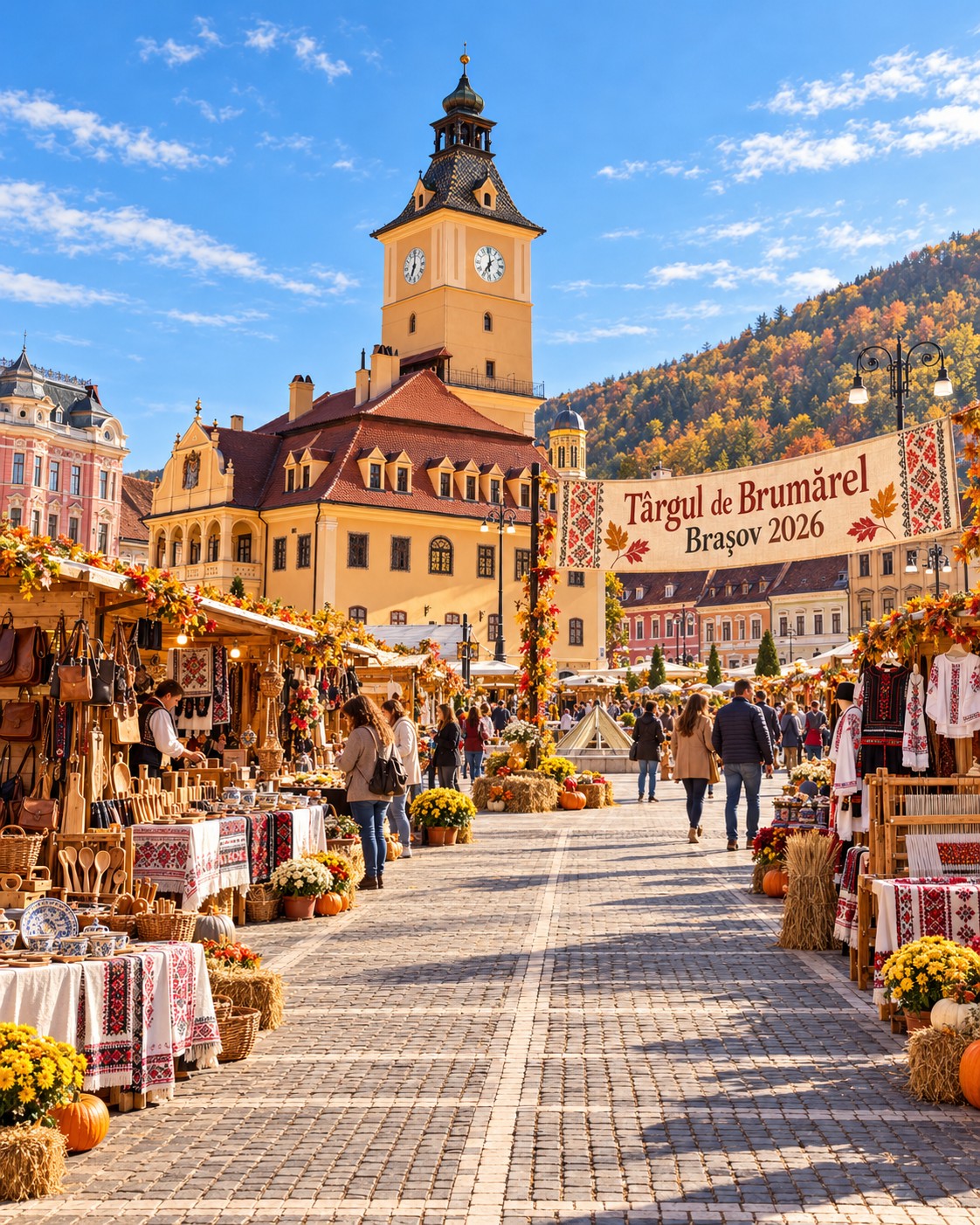 Brașov. Târgul de Brumărel revine în Piața Sfatului: peste 70 de meșteri și artizani, timp de trei zile 1 Brașov. Târgul de Brumărel revine în Piața Sfatului: peste 70 de meșteri și artizani, timp de trei zile 1